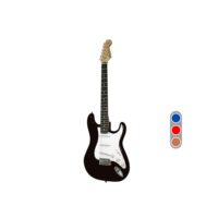 Guitarra Elétrica Stratocaster Queen's 6 Cordas P10 para o amplificador