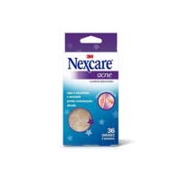 Nexcare, 3M, Curativos Absorventes Para Acne, Transparente - 36 Unidades