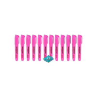 Caneta Marca Texto, Masterprint, Rosa, Caixa com 12