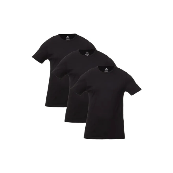 Kit Com 3 Camisetas Masculinas Básicas Slim Cor Preto Hering