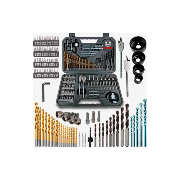 Bosch kit jogo maleta titanio 103 peças brocas pontas bits