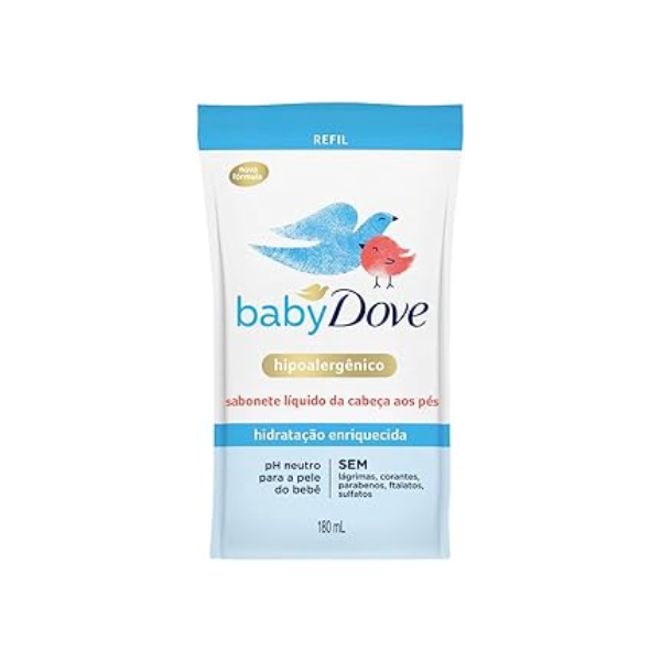 Baby Dove Refil Sabonete Líquido Hidratação Enriquecida 180Ml