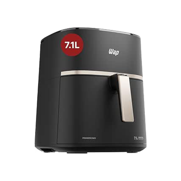 WAP Fritadeira Elétrica Air Fryer MEGA FAMILY DIGITAL 7,1 Litros, Revestimento Antiaderente, 16A 1700W 127V