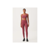 Calça Legging Feminina Canelada Sem Costura - Rosa Claro
