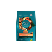 Purina One - Ração para Gatos Adultos Castrados, Frango e Salmão, 7,5kg