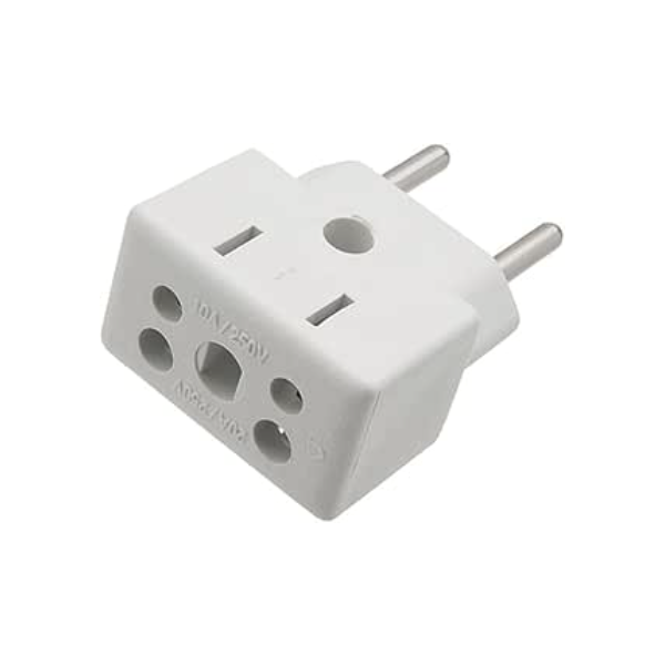 Kit 3 Adaptador De Tomada Universal 3 Pinos Benjamin 10A/20A Para 2 e 3 Pinos Bivolt 110V/220V Para Secadores Chapinhas Air Fryer Pacote com 3 Unidades
