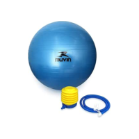 Bola de Pilates 85cm Muvin – Antiestouro – Suporta até 300kg – Com Bomba – Ginástica – Fitness – Pilates – Yoga – Fisioterapia – Flexibilidade – Fortalecimento – Tonificação –– Fácil Limpeza