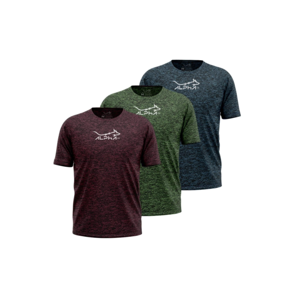 Kit 3 Camisetas Fluid Move Dry Alpha Co Masculina