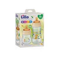 Lillo Kit De Mamadeiras Super Evolution Com Bico Látex 150Ml E 300Ml -