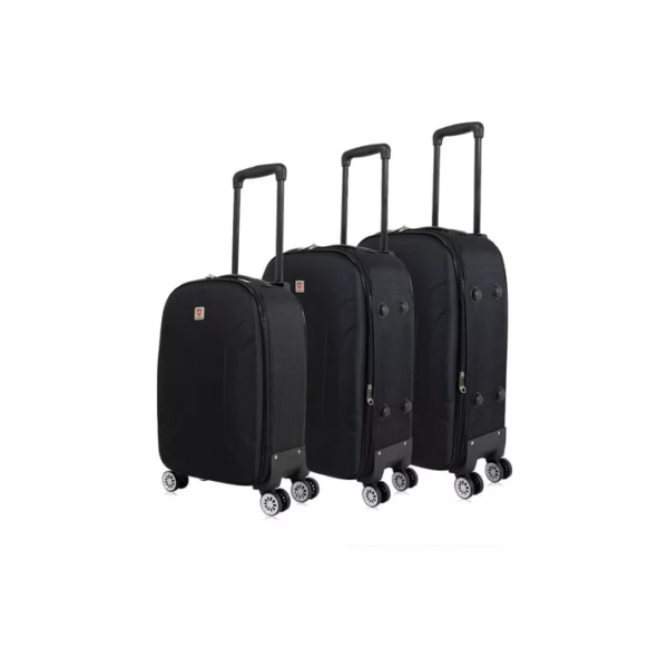 Kit Malas De Viagem Pmg Sion Expansível Swiss Move Preto