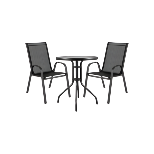 Conjunto De Mesa Com 2 Cadeiras Empoli Em-6021 Para Jardim
