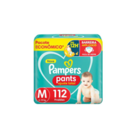 Fralda Calça Pampers Pants Ajuste Total Tam. M 6 a 10kg 112 Unidades