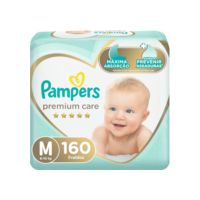 Fralda Pampers Premium Care M - 160 fraldas