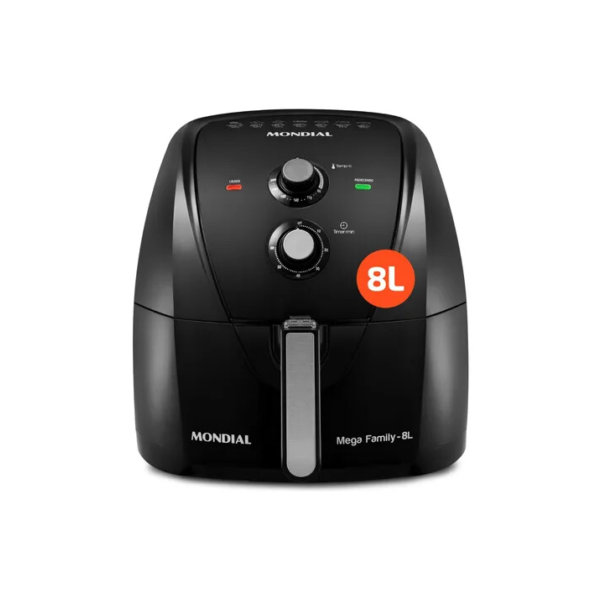 Fritadeira Sem Óleo Air Fryer 8l Mondial Preto 1900w Afn-80-fb