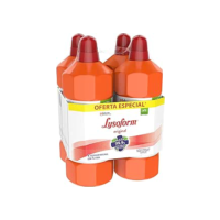 Lysoform Original, Desinfetante Líquido, Limpeza Pesada e Eficiente, 4 unidades de 1l