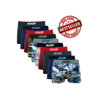 Kit 10 Cuecas Boxer Microfibra + Kit 12 Meias Masculinas