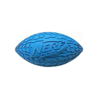 Nerf Dog Tire Squeak Brinquedo para cães de futebol ao ar livre, 15 cm para raças médias e grandes, azul