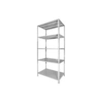 Estante De Aço Organizadora - 58cm 5 Bandejas Linha Pesada Cinza
