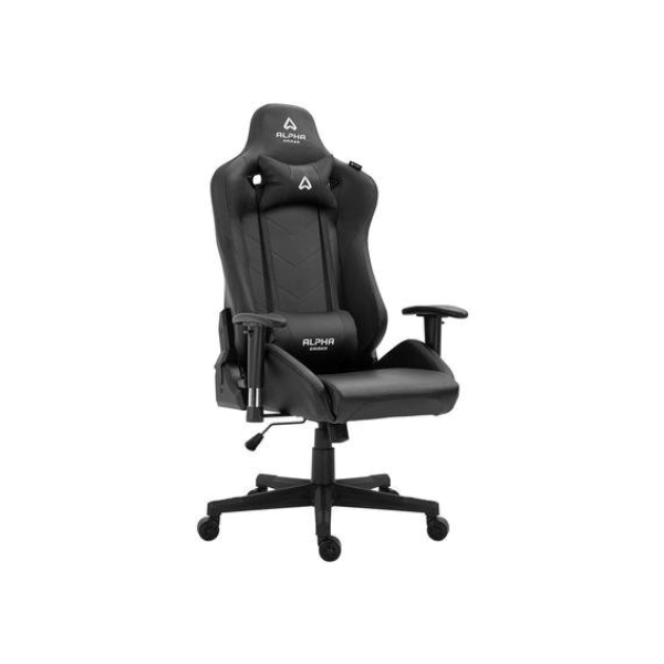 Cadeira Gamer Alpha Gamer Zeta Preto, Reclinável, com Almofadas, Cilindro de Gás Classe 4 - AGZETA-BK