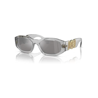 Versace VE 4361 311/6G Óculos de Sol Quadrado Cinza Transparente Plástico Cinza Lente Espelho