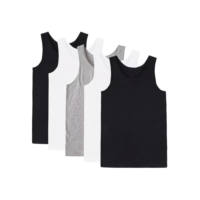 Kit 5 Camiseta Regata Masculina Algodão Premium, Tamanho P