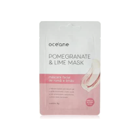 Máscara Facial Romã e Limão, Pomegranate & Lime Mask, Océane, Océane, Rosa