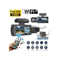 Cartão De Memória De 32 Gb Grátis , 3 Canais , 1080P , Dash Cam Para Carros , WIFI , Câmera De Carro , Gravador De Vídeo