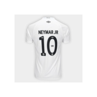 Camisa Santos I 25/26 Neymar N° 10 Torcedor Umbro Masculina - Branco+Cinza