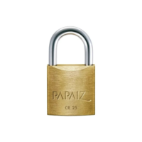 Cadeado Em Latão De Cr25 Com 2 Chaves Linha Clássica Papaiz Cor Dourado