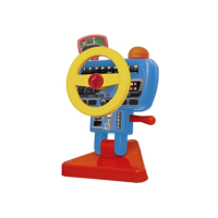 Volante Fom Fom, Elka, Corpo Azul Claro/Volante Amarelo/Base Vermelha