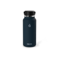 TERMOPRO Squeeze Térmico Circinus 1 Litro Azul Escuro Garrafa Térmica Esportiva com Alça Antivazamento Bebidas Frias por 12h e Quentes por 6h Aço Inoxidável Premium com Acabamento Fosco