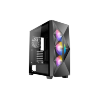 Gabinete Gamer Antec DF800 FLUX, Mid Tower, ATX, Lateral em Vidro Temperado, 3 Coolers Fans ARGB, Preto - DF800