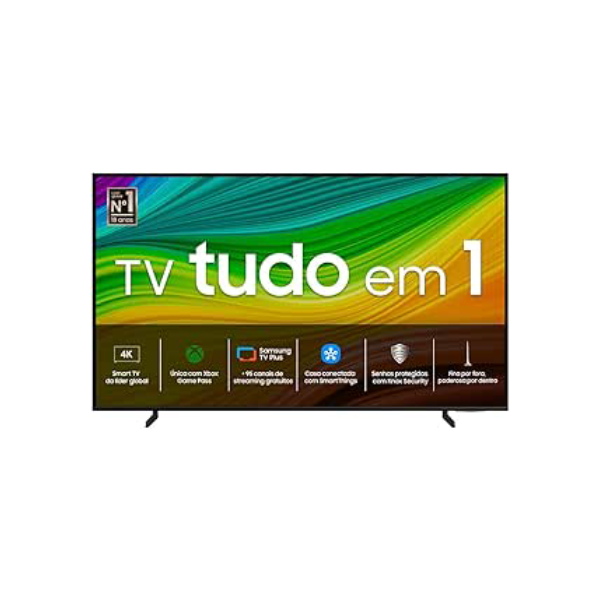 Samsung Smart TV 50" QLED 4K 50Q60D - Tecnologia de Pontos Quânticos, Design AirSlim