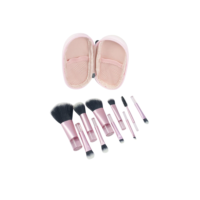 Novo 10 Mini Conjunto De Pincéis De Maquiagem Com estojo