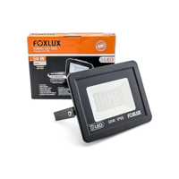 Foxlux Refletor LED 50W 6500K Preto Bivolt