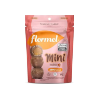 Mini Bombom Crocante com Caramelo FLORMEL Zero Açúcar -Pouch com 54g
