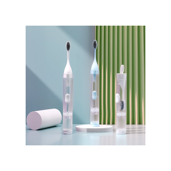 Nova atualização escova de dentes dobrada escova de dentes de cerdas macias de alta qualidade escova de dentes de viagem escova de dentes conjunto de escova de dentes caixa de escova de dentes deve ser enviada em segundos para viagens de negócios