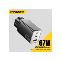 Essager gan usb tipo c carregador 67w 45 33 kr plugue da ue carregamento rápido para samsung iphone 16 15 14 pro huawei telefone portátil chagers