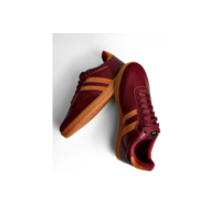 Tênis Feminino Casual Marsala Moderno Estiloso Confortável Bico Marrom Tendências Onça Esporte