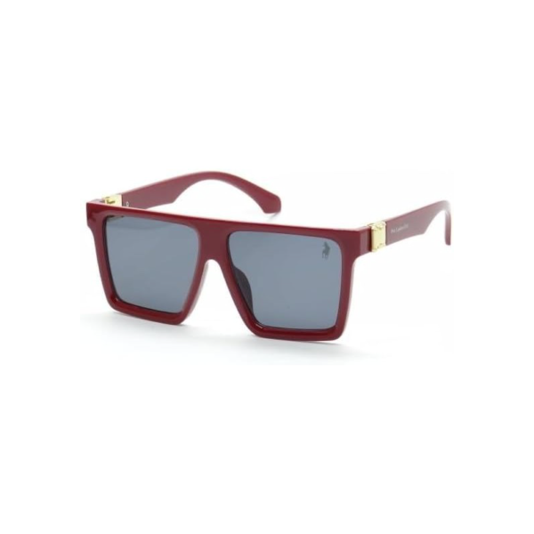 Óculos de Sol Unissex Polo London Club Original, Máscara Fashionista com estiloso design Quadrado UVA/UVB - Kit com Case