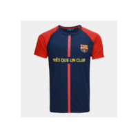 Camiseta Barcelona Masculina - Marinho+Vermelho