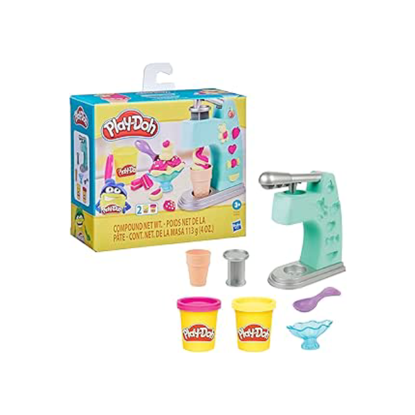 Play-Doh, Massinha Mini Sorveteria Divertida, Cores variadas, para meninos e meninas, para crianças acima de 3 anos