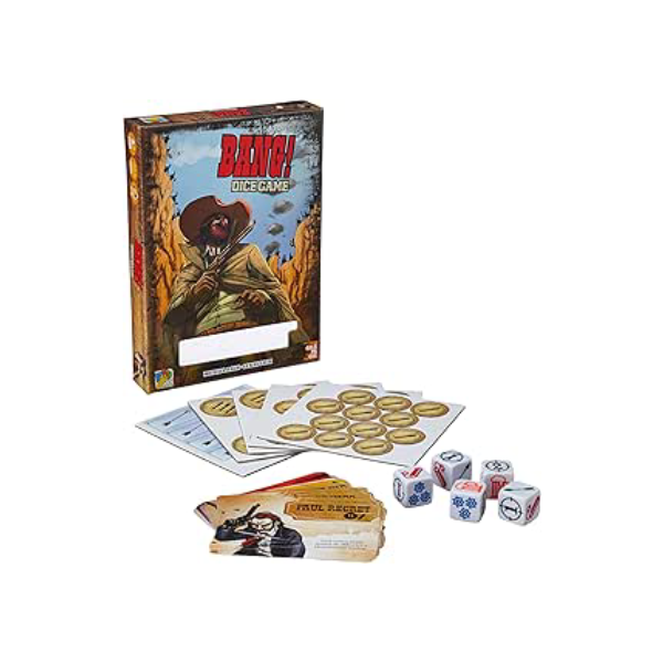 Galápagos, Bang! Dice Game, Jogo de Dados para Amigos, 3-8 jogadores, 15 minutos por partida