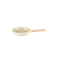Frigideira Antiaderente Ultra Ceramic 20cm de Indução Borda de Silicone Cor Bege Mou Nata - Oikos