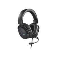 Headset Gamer Nitro NHW200 Gen 2 desing over-ear RGB com Microfone omnidirecional