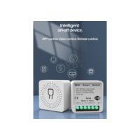 Módulo Interruptor Inteligente Tuya WiFi, Suporta Controle 1 canal, 100-240V 16A, Funciona com Alexa, Google Home