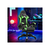 Cadeira Ergonomica Gamer Com Apoio Para Os Pés（Verde)