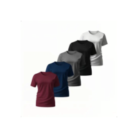 Kit 5 Camiseta Feminina Kit 5 Dry Fit Moda Veronz - Esporte