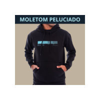 Blusão Canguru Moletom Peluciado com Capuz M57-A