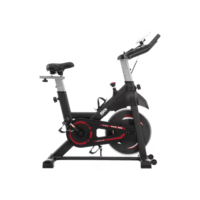 Bicicleta Ergométrica Para Spinning Mecanica 8kg Odin Fit Cor Preto/Vermelho